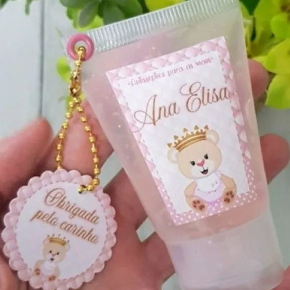 Bisnaguinha para Álcool em Gel 30 ml com Chaveiro