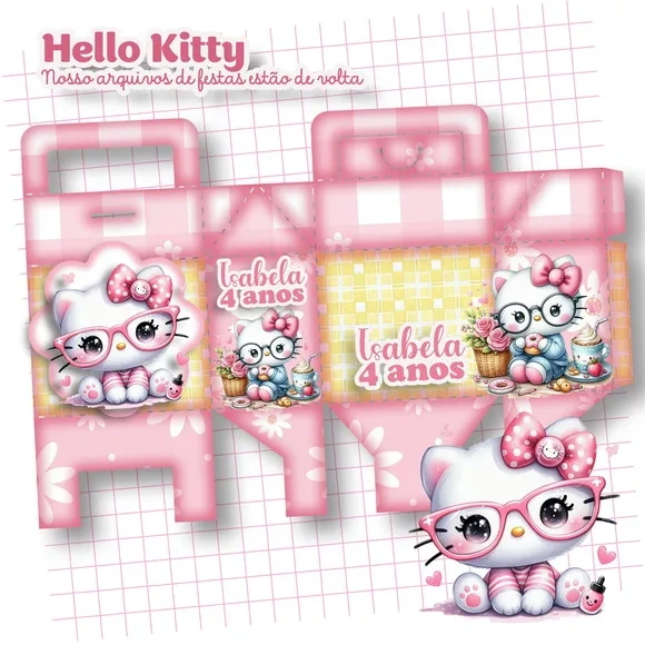 Kit 30 Lembrancinhas Hello Kitty