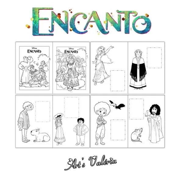 Álbum de Figurinhas Encanto - 10x15cm