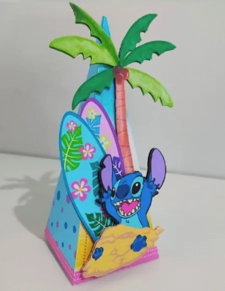 Caixa Pirâmide Stitch