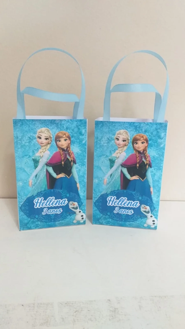 Sacolinhas Personalizadas Frozen para Lembrancinhas