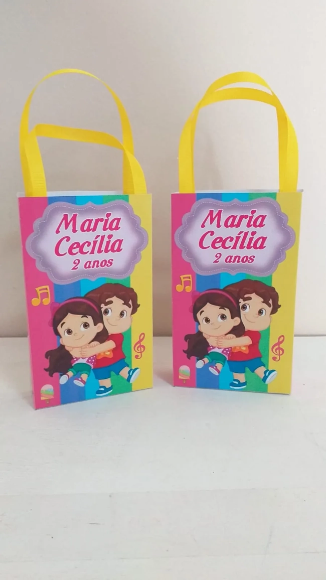 Sacolinhas Personalizadas Maria Clara e jp para Lembrancinhas