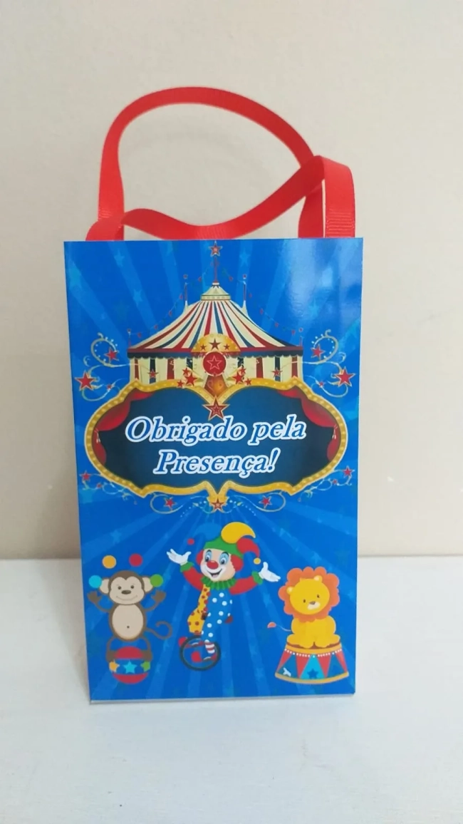 Sacolinhas Personalizadas Circo para Lembrancinhas