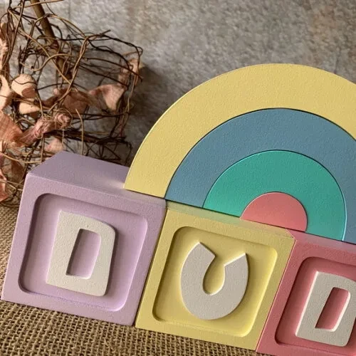 Candy Colors - Cubos 8x8cm + Arco Íris