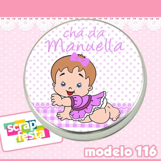 Lembrancinhas de Chá de Bebê Latinhas