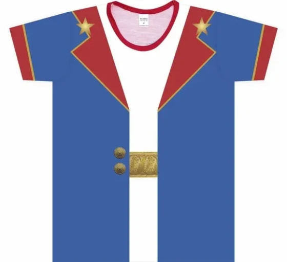 Camiseta Infantil Fantasia Pequeno Príncipe das Estrelas com Casaco Azul
