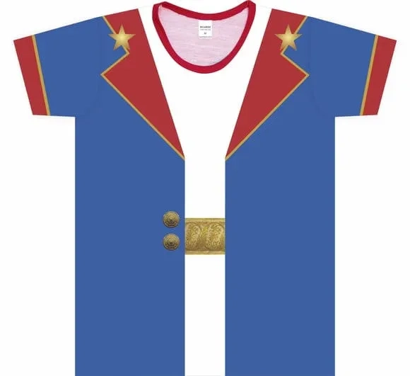 Camiseta Infantil Fantasia Pequeno Príncipe das Estrelas com Casaco Azul