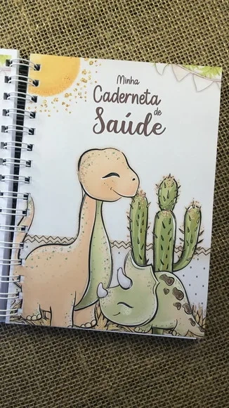 Caderneta de Saúde / Vacinação Personalizada - Dinossauros