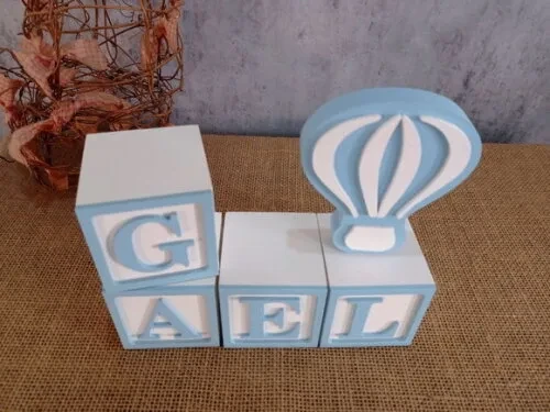 Cubos 6x6cm + BALÃO