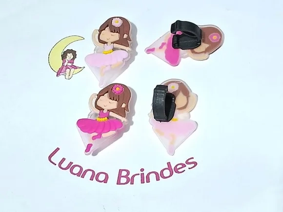 Pins para Cadarço Bailarina Emborrachado Pacote com 6 Unidad