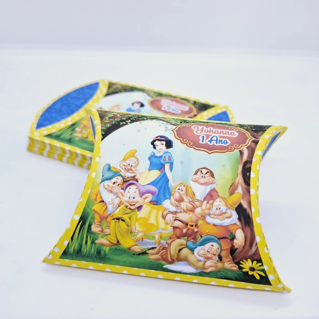 PEGUE E MONTE - Kit Festa BRANCA DE NEVE - Decoração de Festa - Caixinhas Personalizadas