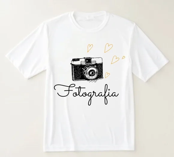 Camiseta Fotografia Estilo Vintage com Toque Romântico