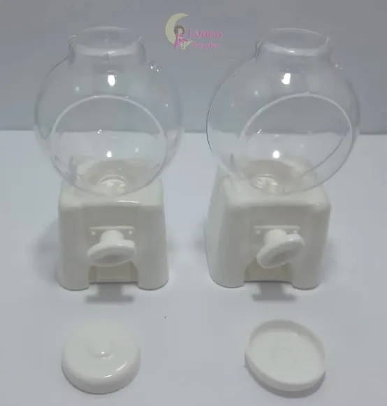 Baleiro Candy Machine Branco - 10cm - pct c/2 unid