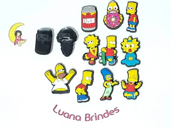 Ponteira P/lápis Simpsons Emborrachado Pacote com 10 Unidade
