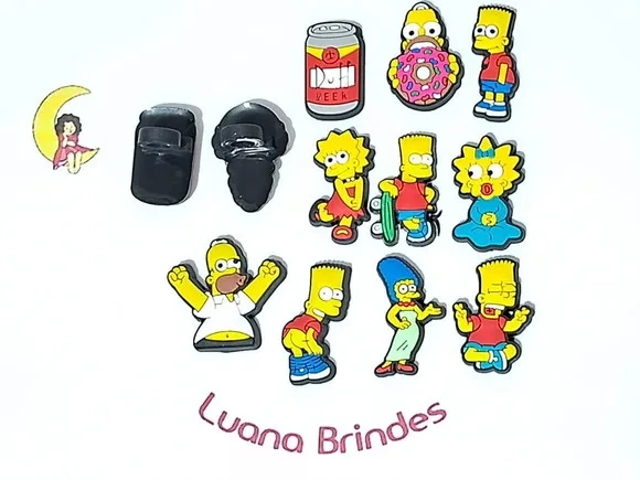 Ponteira P/lápis Simpsons Emborrachado Pacote com 10 Unidade