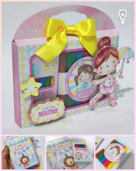Kit Maleta Massinha Bailarina - Qualquer Tema