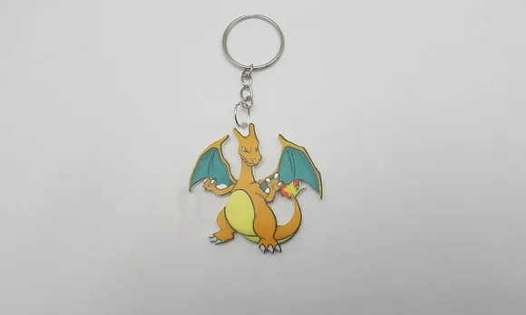 Chaveiro Pokémon Charizard em Acrílico Uv