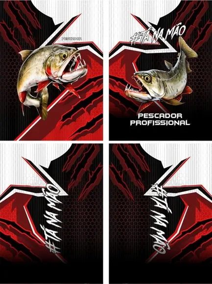 Arte Vetor Camisa Pesca-mod-0096