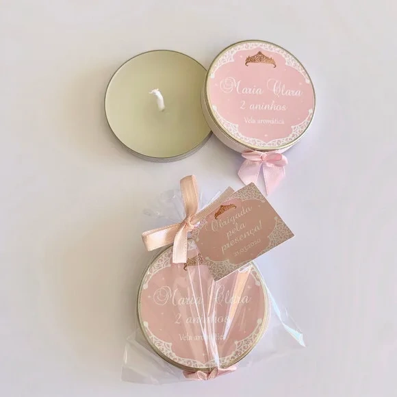 Lembrança aniversário Vela Aromática realeza