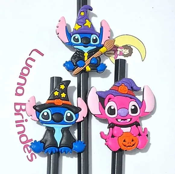 Lápis C/ponteira Stitch Halloween Pacote com 6 Unidades