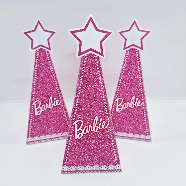 PEGUE E MONTE - Kit Festa BARBIE - Decoração de Festa - Caixinhas Personalizadas