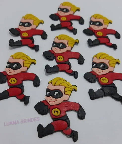 Aplique Personagem Flecha de borracha - pct c/ 7 unidades