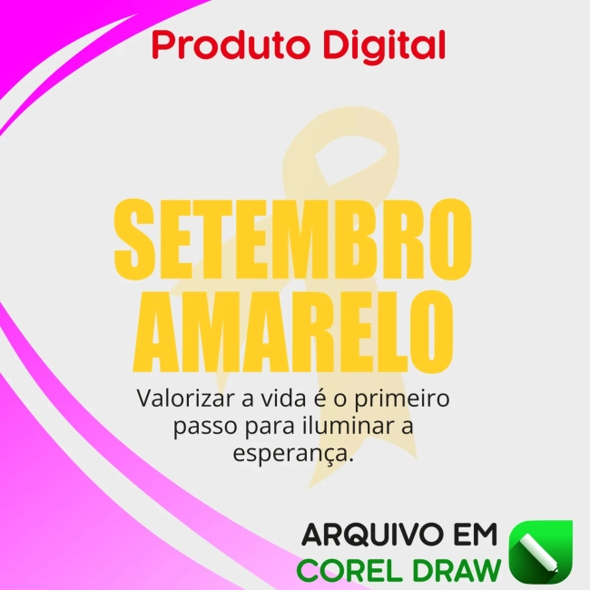 ARTE DIGITAL — SETEMBRO AMARELO