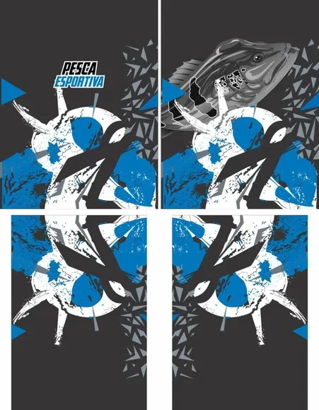 Arte Vetor Camisa Pesca-mod-0221