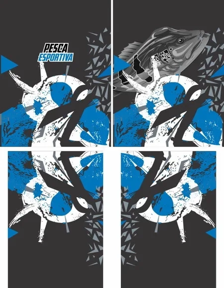 Arte Vetor Camisa Pesca-mod-0221