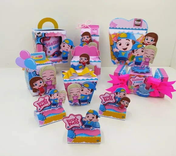 Kit 60 Lembrancinhas Gigi e Lucas Neto
