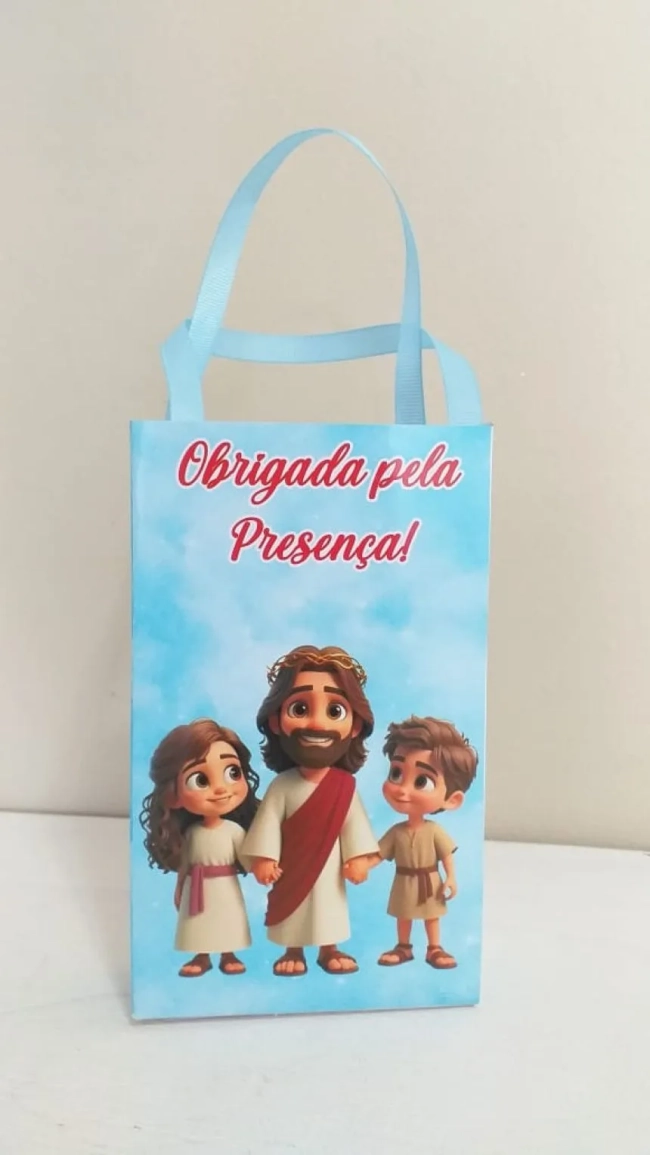 Sacolinhas Personalizadas Super Jesus para Lembrancinhas