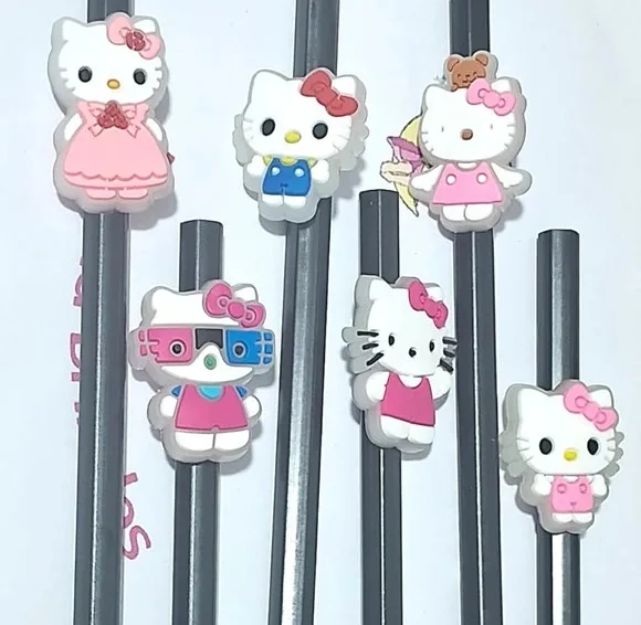 Lápis C/ponteira Hello Kitty Flourescente 6 Unidades