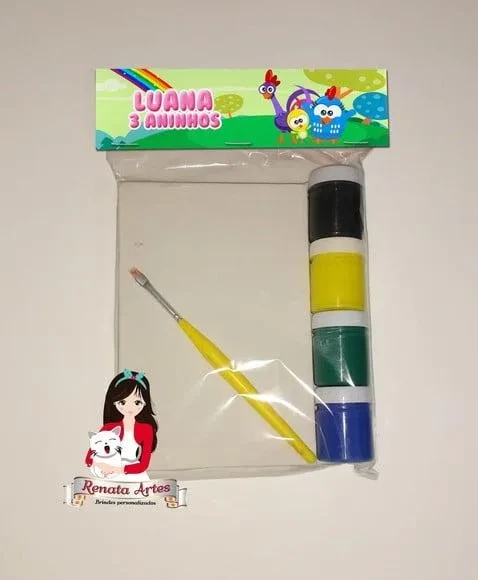 Kit Pintura Personalizado Galinha Pintadinha Cute