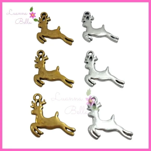 Pingente de Metal Dourado e Prata Hena - Pct c/12 unids