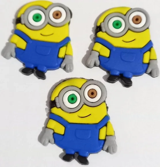 Aplique Minions Emborrachado - 6 Unidades