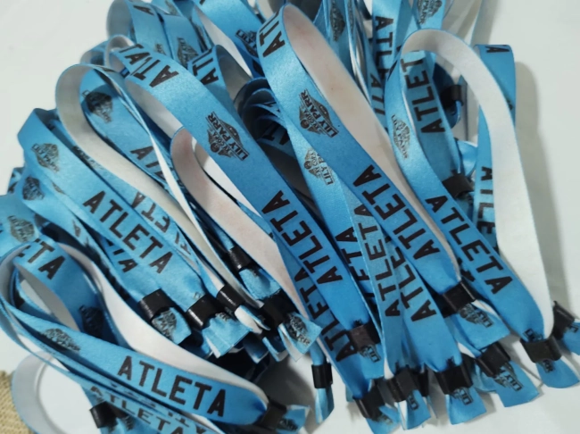 Pulseiras Personalizadas de Tecido Festas e Eventos !