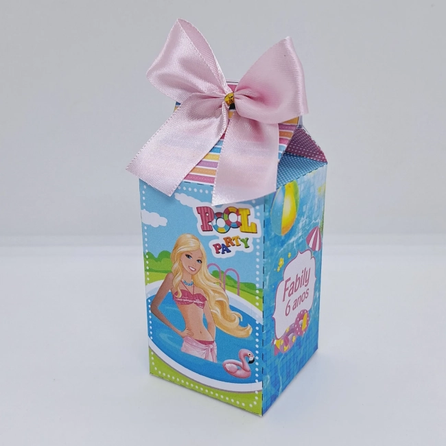 PEGUE E MONTE - Kit Festa POOL PARTY DA BARBIE - Decoração de Festa - Caixinhas Personalizadas