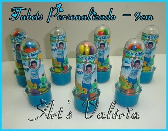 Tubetes PET Personalizado - 8cm