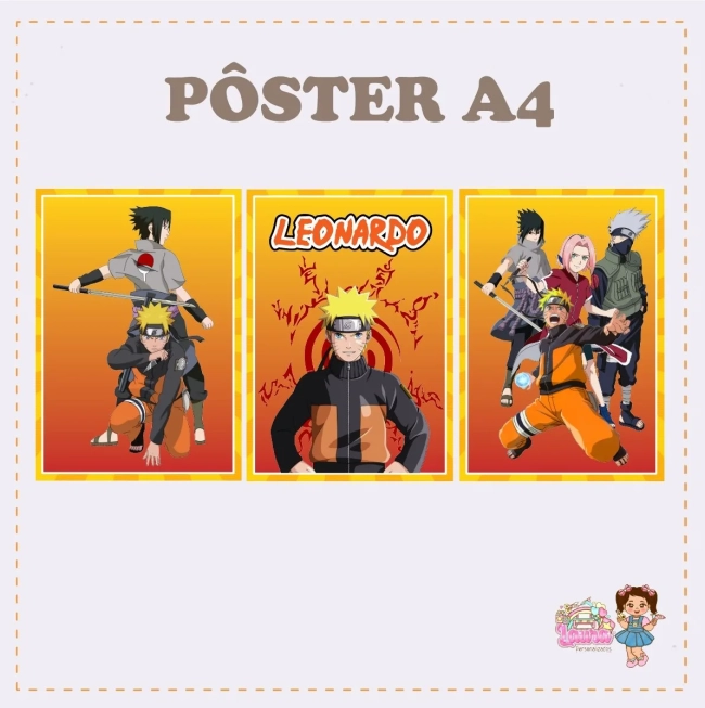 Kit Festa Só Um Bolinho NARUTO - Decoração de Festa