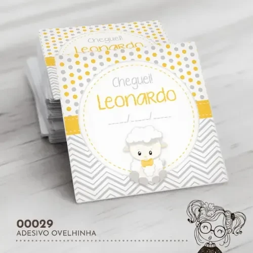 Adesivo Quadrado Ovelhinha - 00029