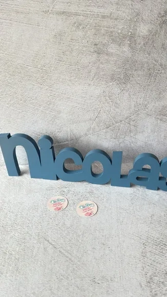 Nome em mdf - Linha Ch - Decoração Bebê e Infantil