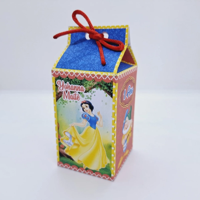 PEGUE E MONTE - Kit Festa BRANCA DE NEVE - Decoração de Festa - Caixinhas Personalizadas