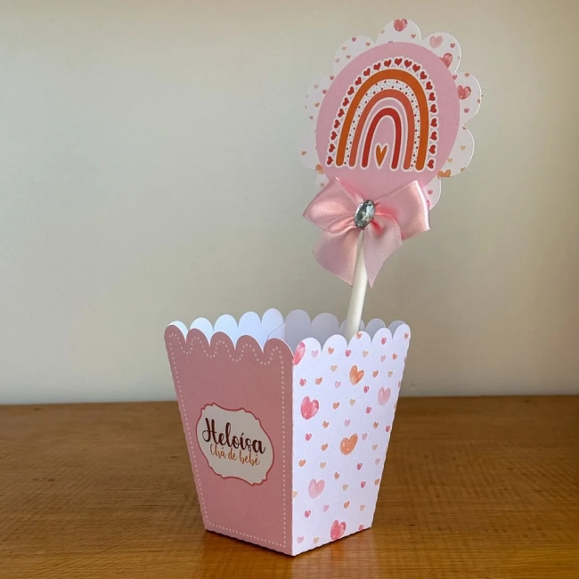 PEGUE E MONTE - Centro de Mesa ARCO IRIS BOBO MENINA - Decoração de Festa | Lembrancinhas | Aniversário | Personalizados