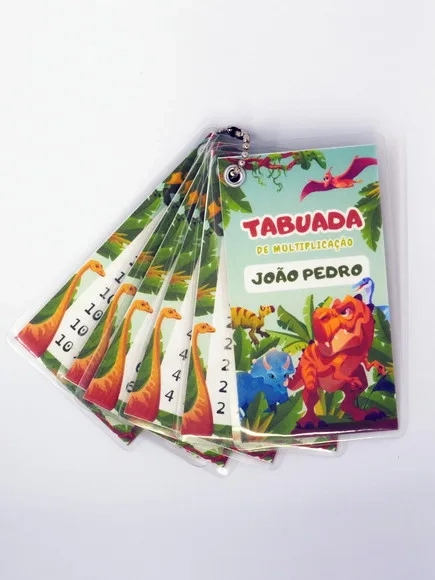 Chaveiro Tabuada Dinossauro