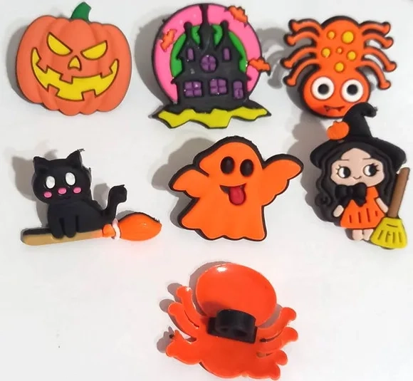 Ponteira P/lápis Halloween Emborrachado - 6 Peças