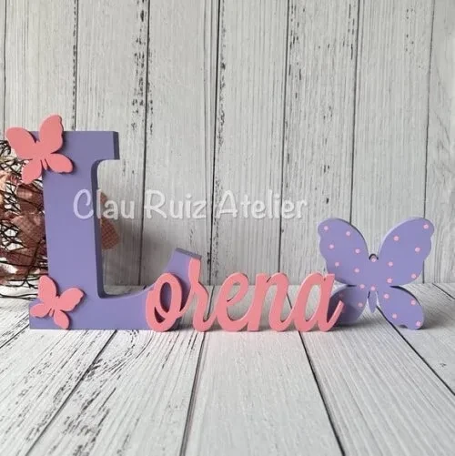 Jardim Encantado - Nomes Personalizados + Borboleta