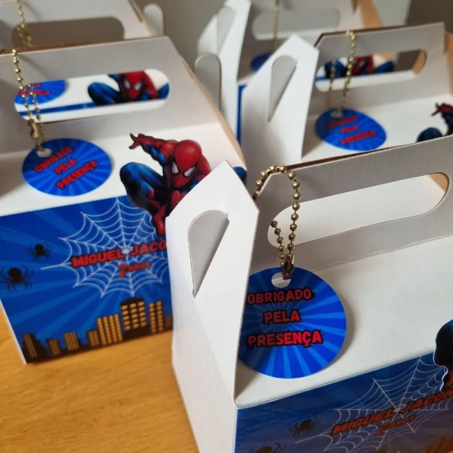 Maleta Personalizada Lembrancinha Homem-Aranha