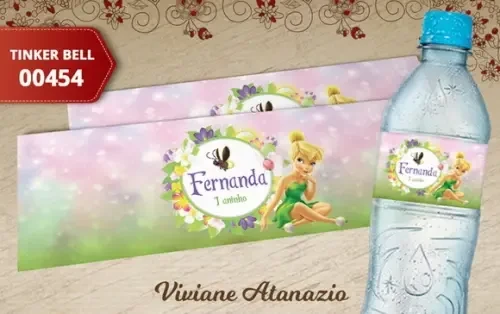 Rótulo Água Tinker Bell - 00454
