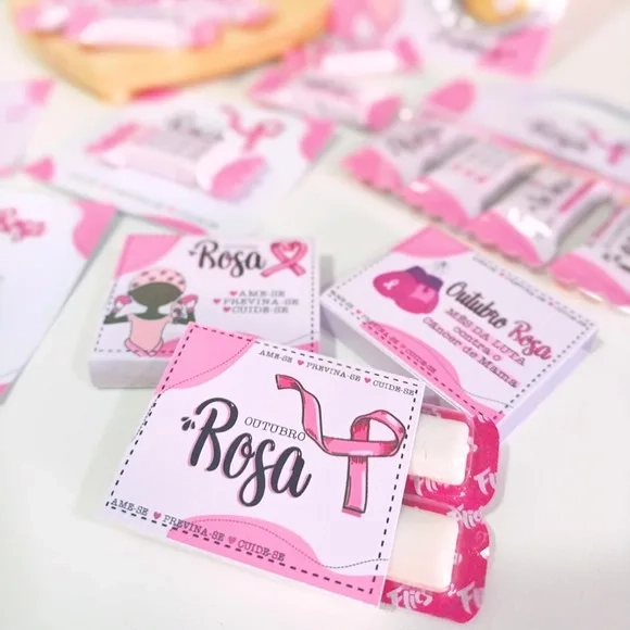 Chiclete Flics Outubro Rosa
