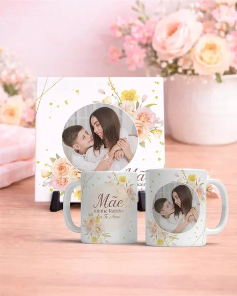 Caneca Personalizada + Azulejo